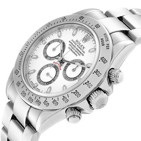 Rolex chronograph white dial